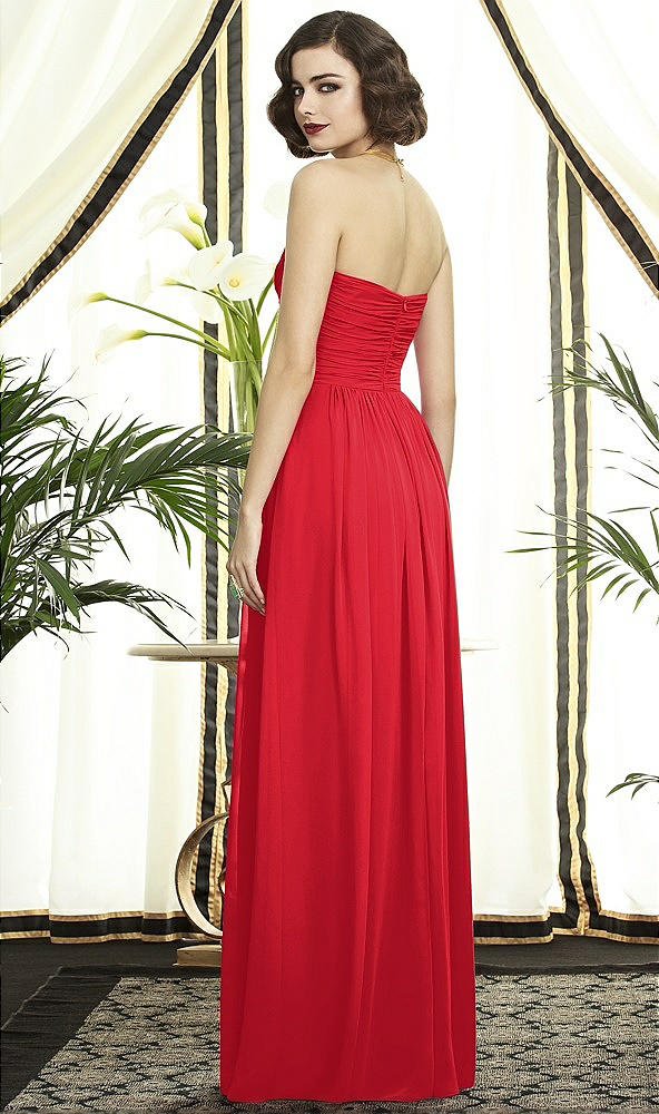Back View - Parisian Red Dessy Collection Style 2896