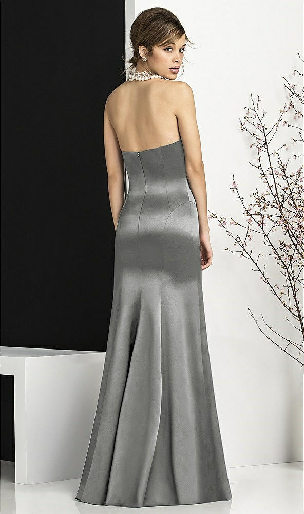 Back View - Charcoal Gray After Six Bridesmaids Style 6673