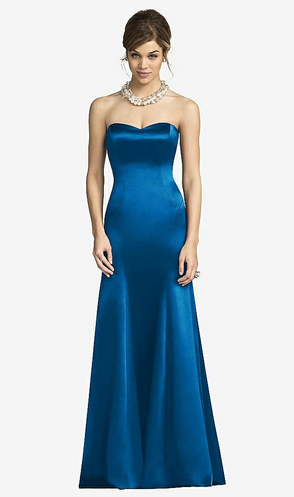 Front View - Cerulean After Six Bridesmaids Style 6673