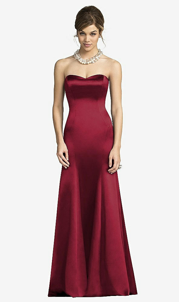 Front View - Burgundy After Six Bridesmaids Style 6673