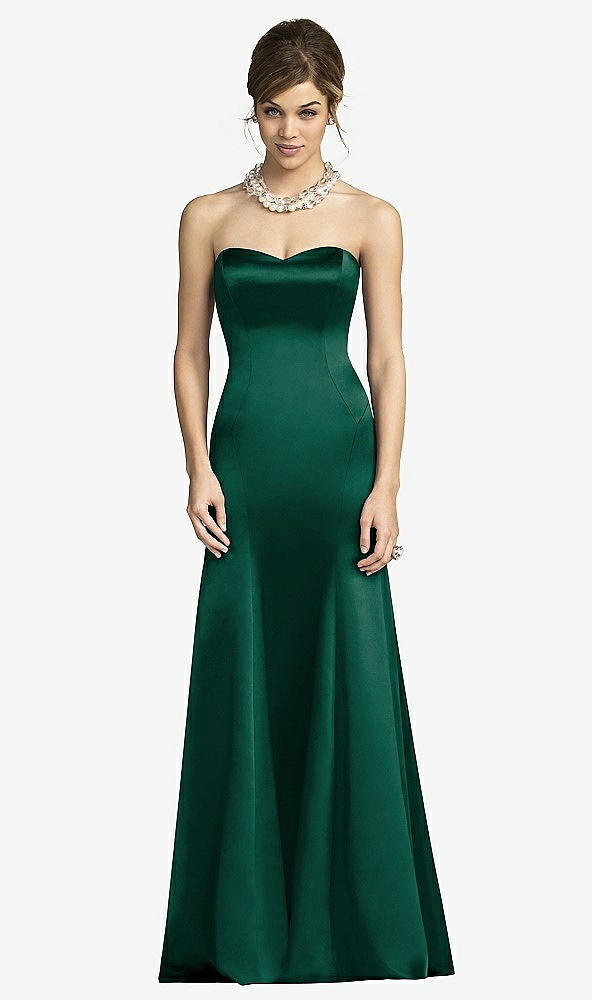 Front View - Hunter Green After Six Bridesmaids Style 6673