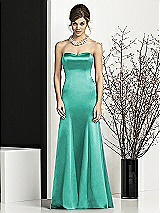 Front View Thumbnail - Pantone Turquoise After Six Bridesmaids Style 6673