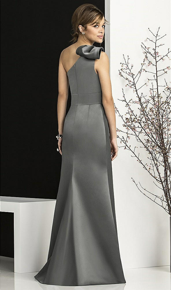 Back View - Charcoal Gray After Six Bridesmaids Style 6674