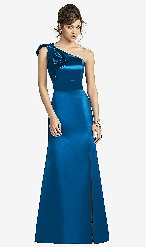 Front View - Cerulean After Six Bridesmaids Style 6674