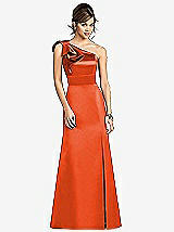 Front View Thumbnail - Tangerine Tango After Six Bridesmaids Style 6674