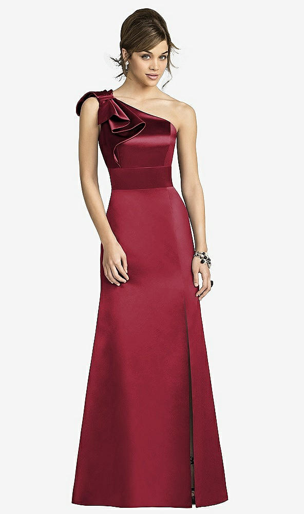 Front View - Claret After Six Bridesmaids Style 6674