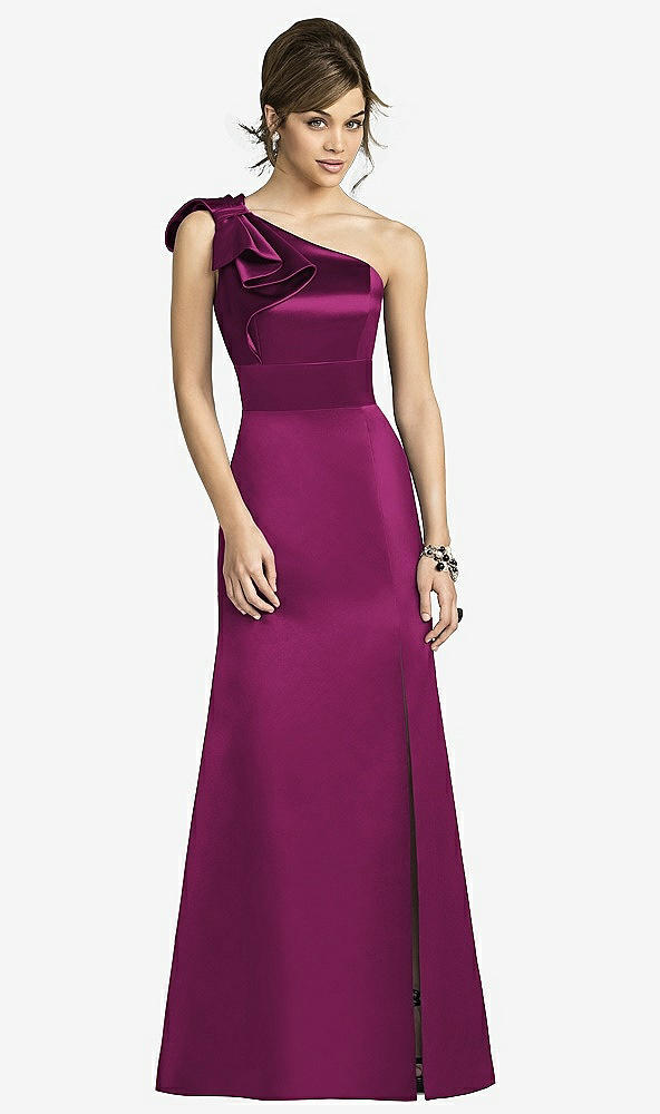 Front View - Merlot After Six Bridesmaids Style 6674