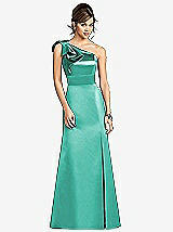 Front View Thumbnail - Pantone Turquoise After Six Bridesmaids Style 6674