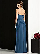 Rear View Thumbnail - Dusk Blue After Six Bridesmaid Dress 6678