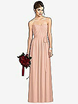 Front View Thumbnail - Pale Peach After Six Bridesmaid Dress 6678