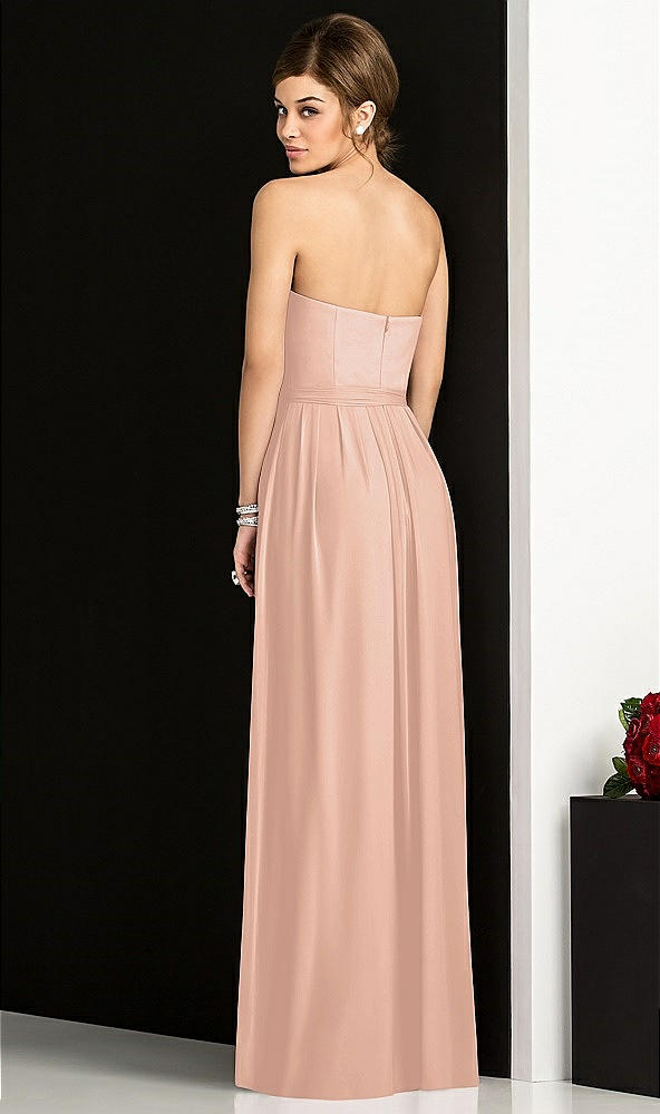 Back View - Pale Peach After Six Bridesmaid Dress 6678