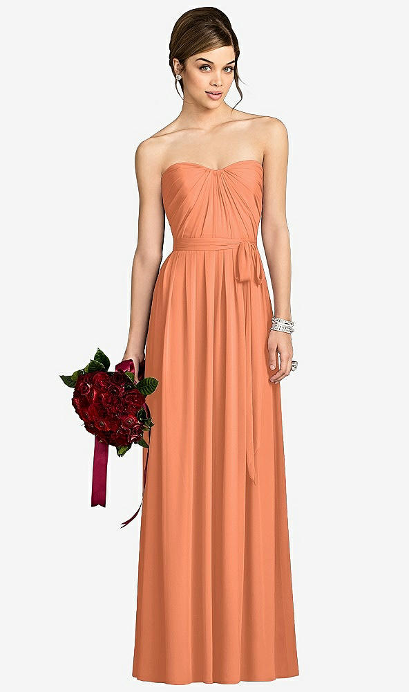 Front View - Sweet Melon After Six Bridesmaid Dress 6678