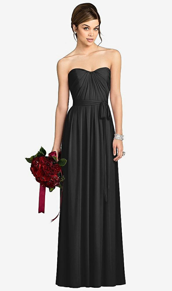 Front View - Black After Six Bridesmaid Dress 6678