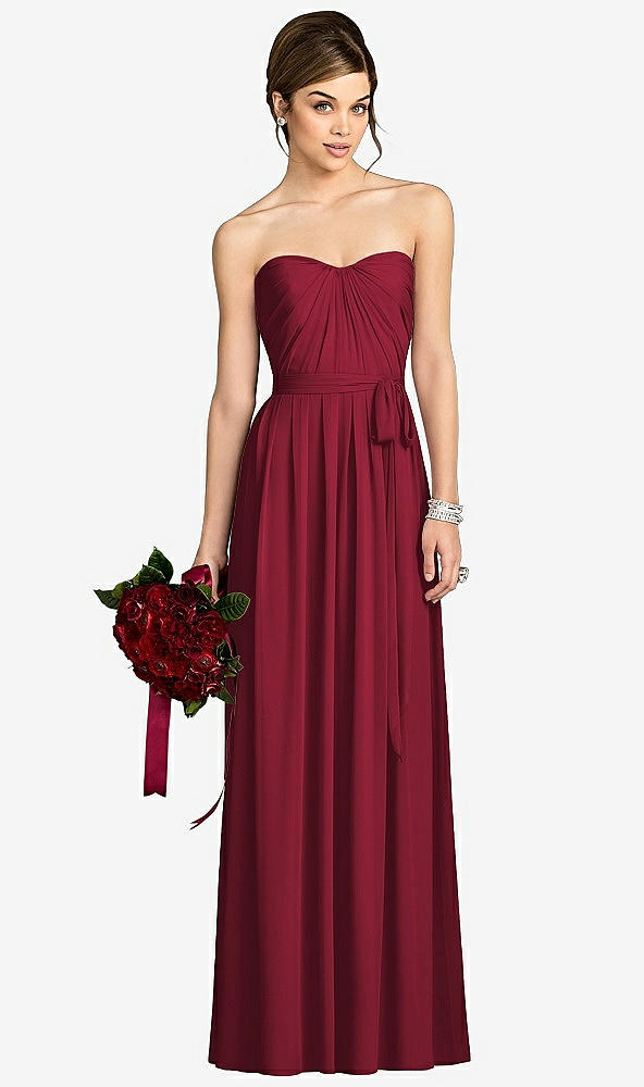 Front View - Burgundy After Six Bridesmaid Dress 6678
