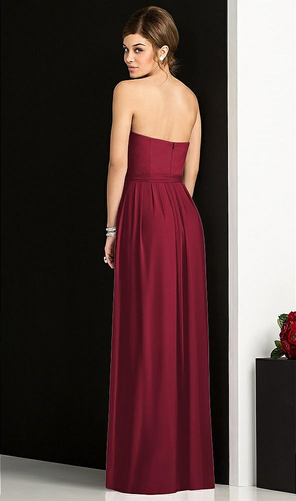Back View - Burgundy After Six Bridesmaid Dress 6678