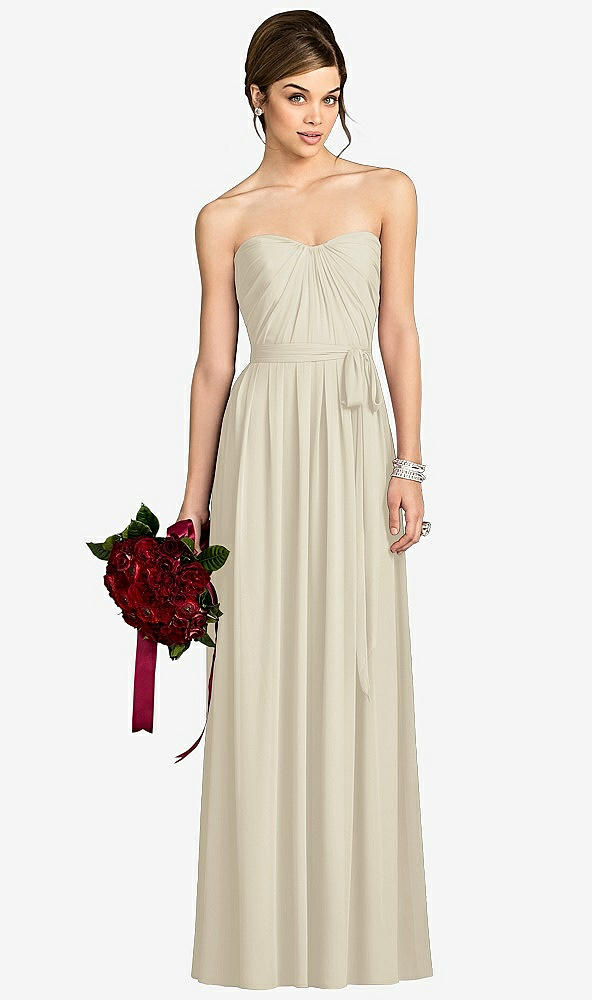 Front View - Champagne After Six Bridesmaid Dress 6678