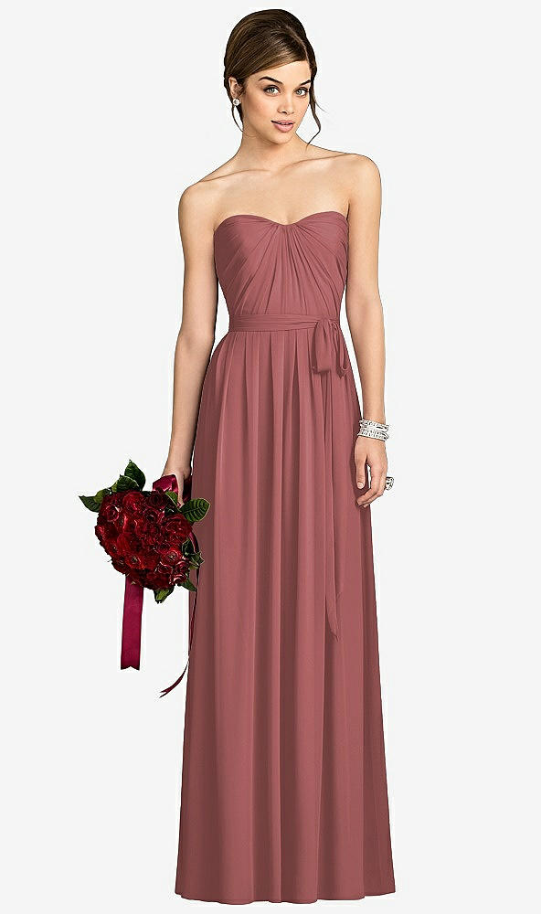 Front View - English Rose After Six Bridesmaid Dress 6678