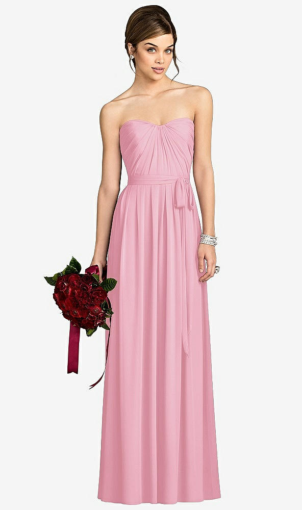 Front View - Peony Pink After Six Bridesmaid Dress 6678