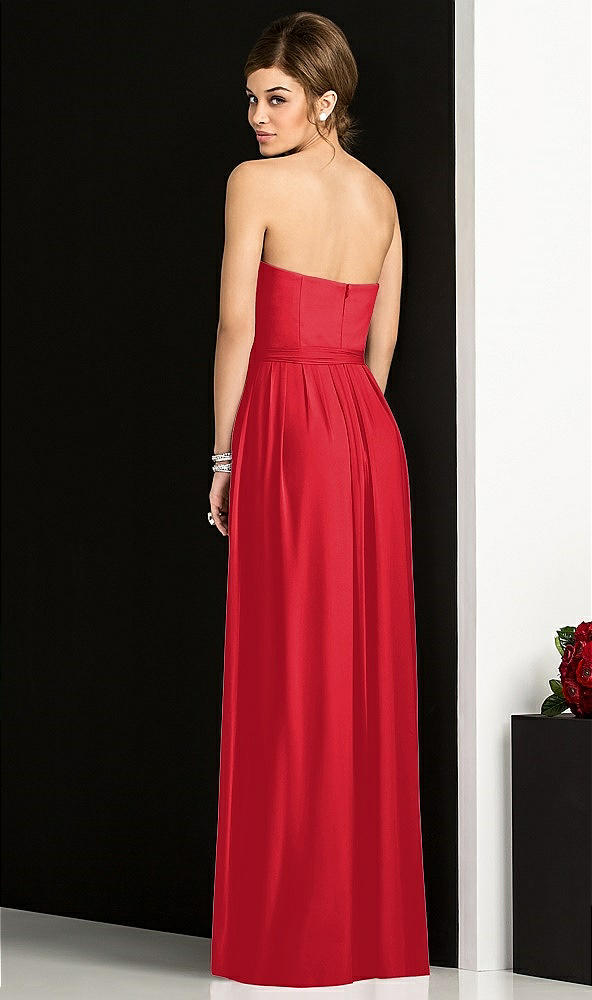 Back View - Parisian Red After Six Bridesmaid Dress 6678
