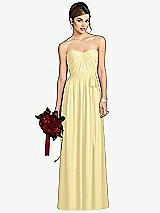 Front View Thumbnail - Pale Yellow After Six Bridesmaid Dress 6678