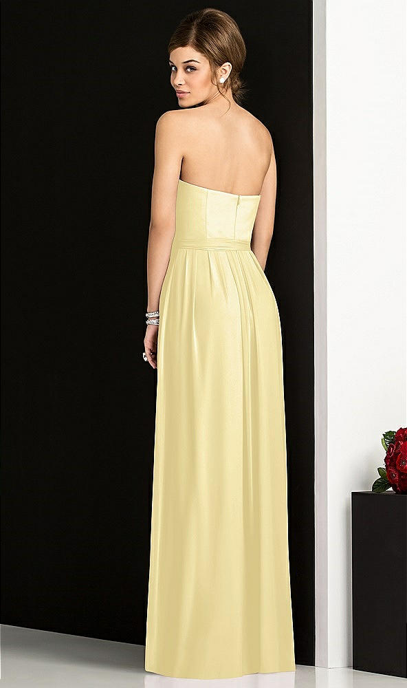 Back View - Pale Yellow After Six Bridesmaid Dress 6678