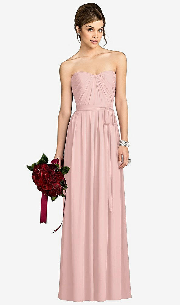 Front View - Rose - PANTONE Rose Quartz After Six Bridesmaid Dress 6678