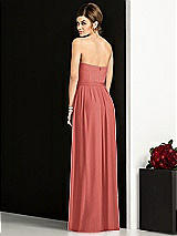 Rear View Thumbnail - Coral Pink After Six Bridesmaid Dress 6678