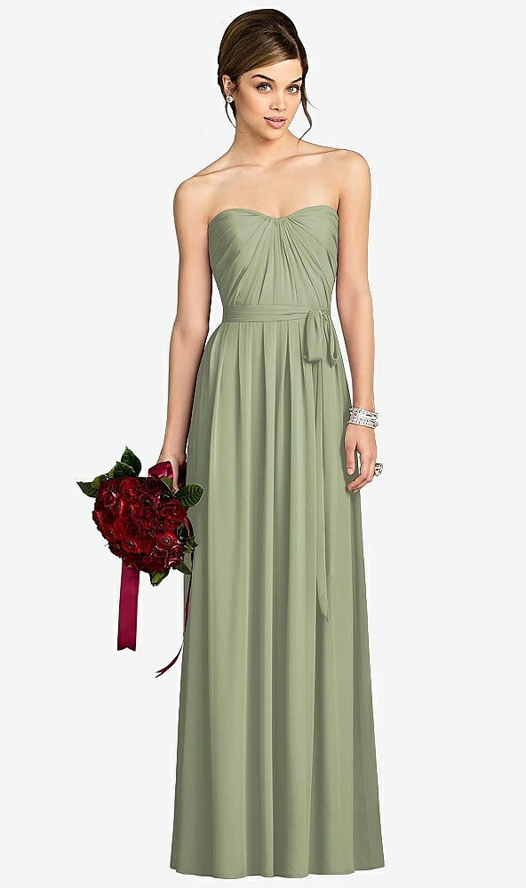 Front View - Sage After Six Bridesmaid Dress 6678