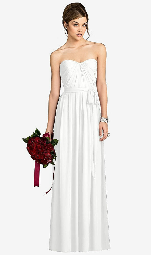 Front View - White After Six Bridesmaid Dress 6678