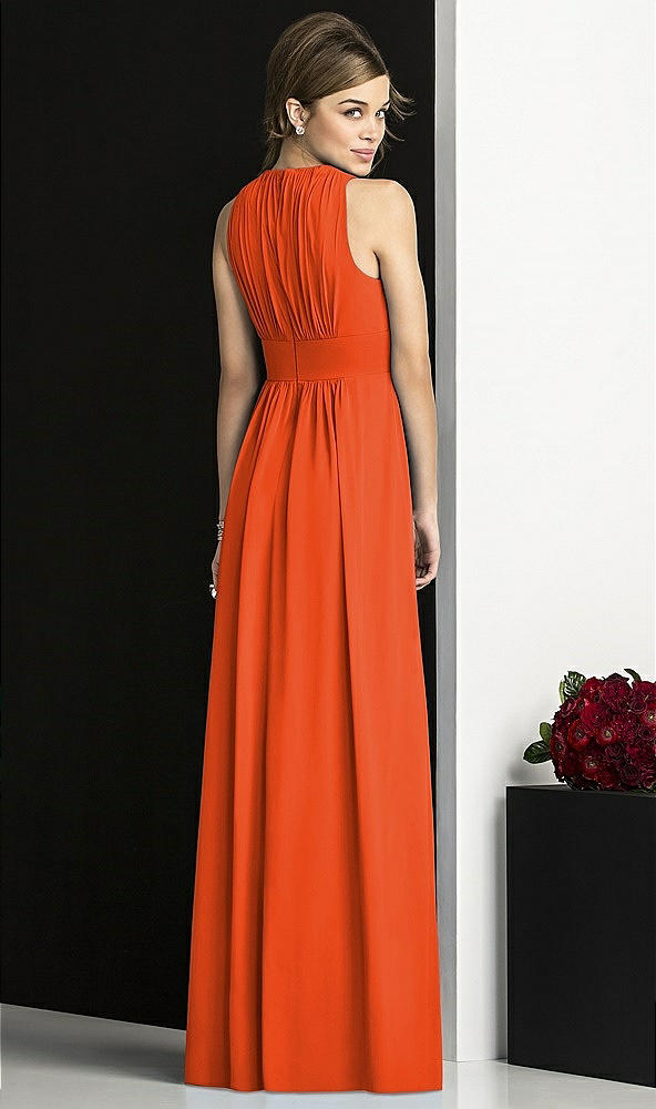 Back View - Tangerine Tango After Six Bridesmaids Style 6680