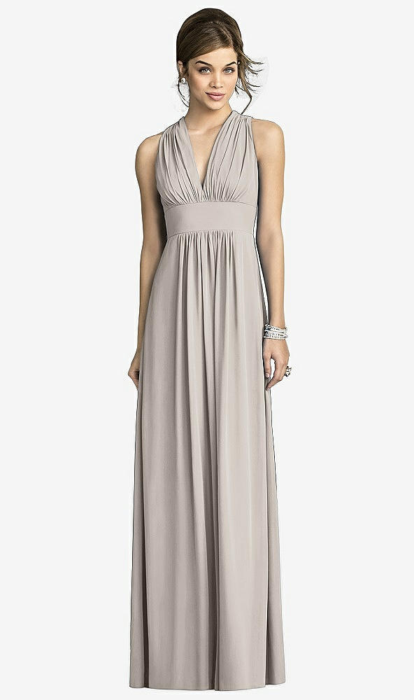 Front View - Taupe After Six Bridesmaids Style 6680