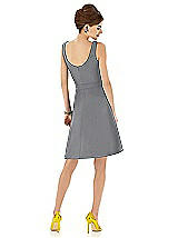 Alt View 2 Thumbnail - French Gray V-Neck Sleeveless Cocktail Length Dress