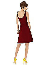 Alt View 2 Thumbnail - Garnet V-Neck Sleeveless Cocktail Length Dress