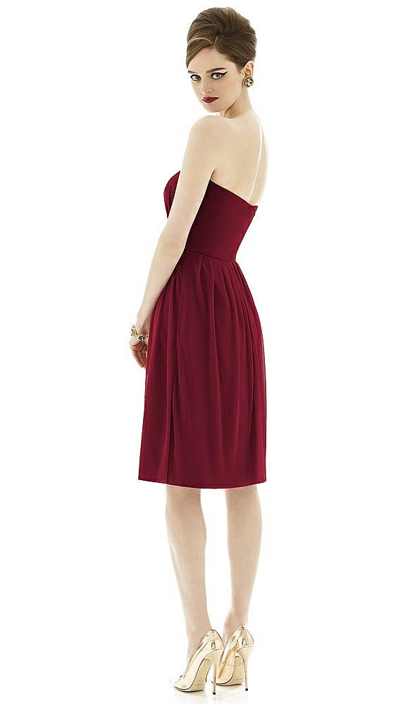 Back View - Burgundy Alfred Sung Style D650