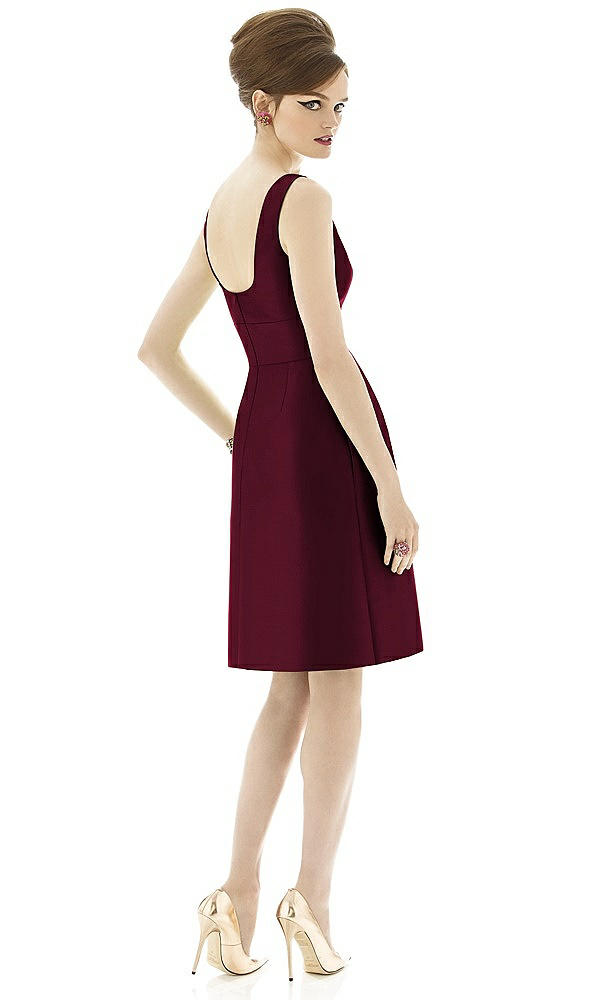Back View - Cabernet Alfred Sung Bridesmaid Dress D654