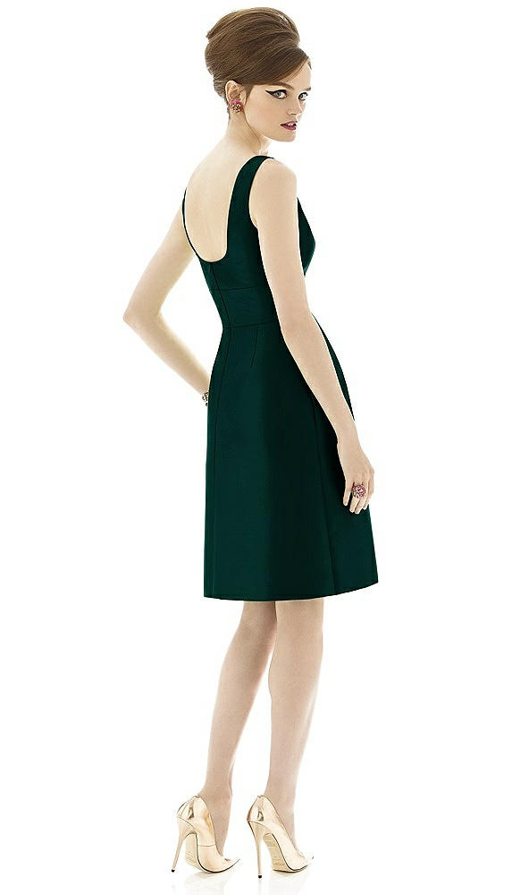 Back View - Evergreen Alfred Sung Bridesmaid Dress D654