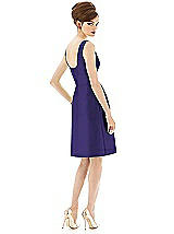 Rear View Thumbnail - Grape Alfred Sung Bridesmaid Dress D654