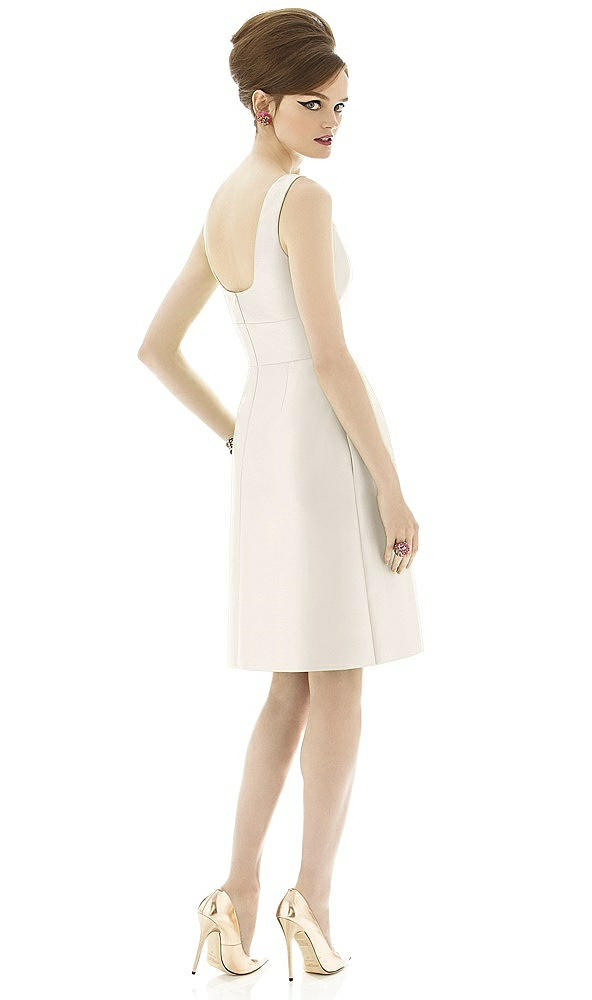 Back View - Ivory Alfred Sung Bridesmaid Dress D654