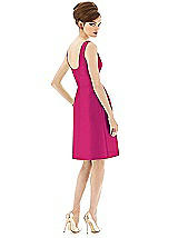 Rear View Thumbnail - Think Pink Alfred Sung Bridesmaid Dress D654