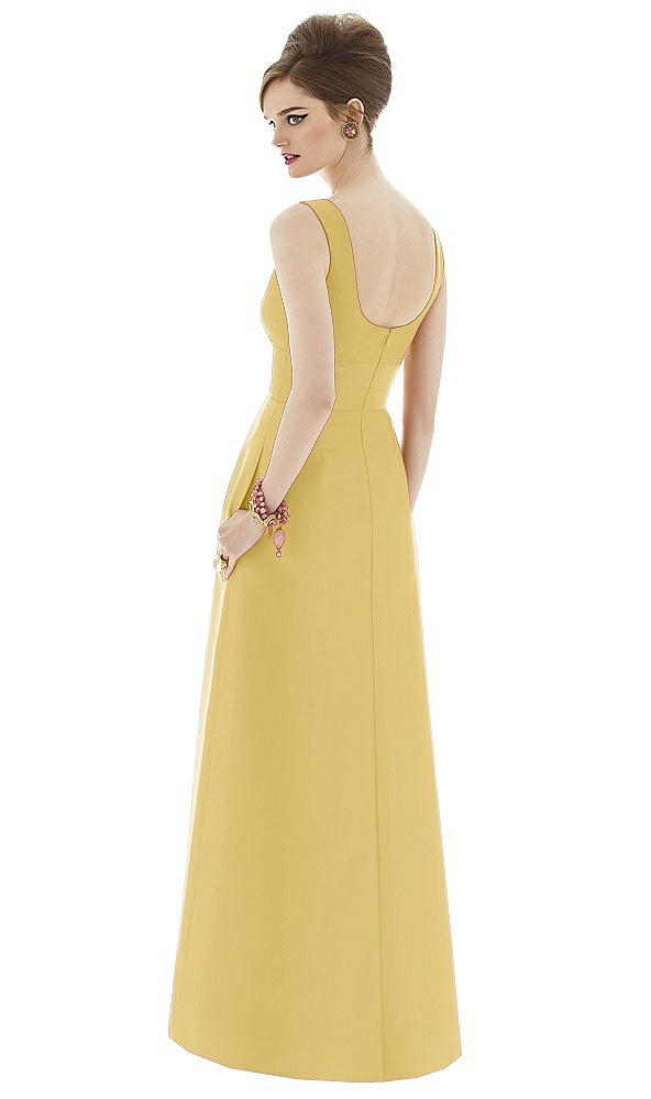 Back View - Maize Alfred Sung Bridesmaid Dress D659