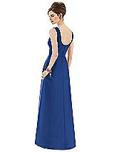 Rear View Thumbnail - Classic Blue Alfred Sung Bridesmaid Dress D659