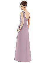 Rear View Thumbnail - Suede Rose Alfred Sung Bridesmaid Dress D659