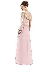 Rear View Thumbnail - Ballet Pink Alfred Sung Bridesmaid Dress D659