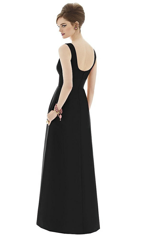 Back View - Black Alfred Sung Bridesmaid Dress D659