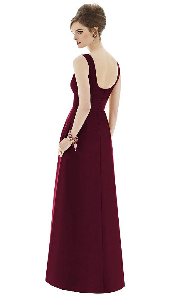 Back View - Cabernet Alfred Sung Bridesmaid Dress D659