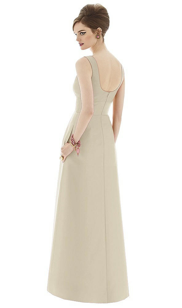 Back View - Champagne Alfred Sung Bridesmaid Dress D659