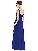 Rear View Thumbnail - Cobalt Blue Alfred Sung Bridesmaid Dress D659