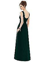 Rear View Thumbnail - Evergreen Alfred Sung Bridesmaid Dress D659