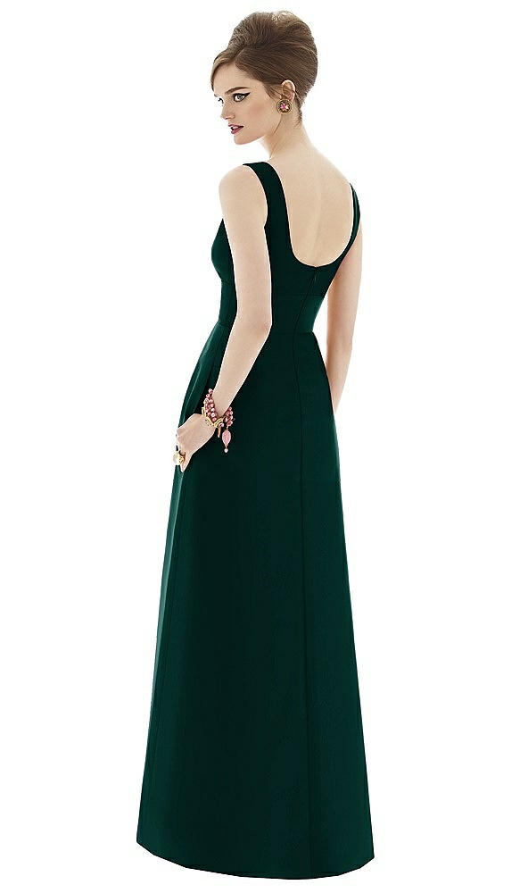 Back View - Evergreen Alfred Sung Bridesmaid Dress D659