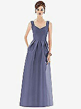 Front View Thumbnail - French Blue Alfred Sung Bridesmaid Dress D659